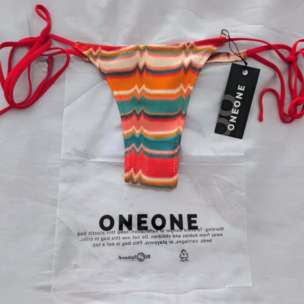 ONEONE SWIM - Ariel Milos - M - SKIMPY (Thong) FIT - Bottom ONLY - NWT